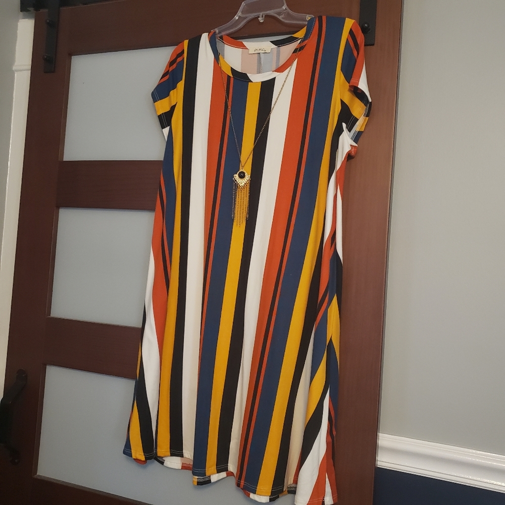 Striped Swing Dress